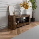 TV table and Lift Top Coffee Table with Storage , Rustic Wood Raisable Top Central Table for Living Room - Image 7