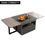 Folding table and table,Table pliable,Складной стол,multi-functional storage tea table with stools - Image 5