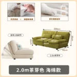 Living Room Loafer Sofas Folding Function Small Outdoor Sofas Modern Design Camas Y Muebles Para El Hogar Home Furniture - Image 17