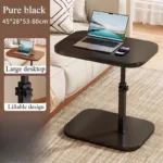 Adjustable height table - with wooden tabletop, portable sofa side table, suitable for coffee, office, and indoor/outdoor use - Image 9