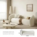 nordic living room Sofas minimalist lazy luxury europe Sofas family white salas y sofas muebles elegantes modernos Furniture - Image 12