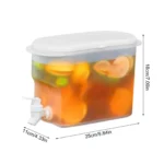 Fridge Drink Dispenser 2.8L Large Capacity Cold Water Kettle with Faucet Iced Beverage Dispenser Refrigerator With faucet - Image 6