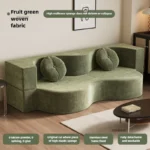 French Fabric Folding Living Room Sofas Small Apartment Compression Sofas Designer Creative Sofas for Living Room Lazy Sofa Bed - Image 20