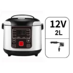 12V 24V Electric Rice Cooker Car Truck Multicooker Timing Reservation Food Heating Cooking Steamer Soup Stew Pot Steamer Cooker - Image 7