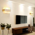 Modern Wood lamp Led Wall Lamps Glass Lamp Mirror Washer Sconces Wall Light Fixtures Dressing Table Living Room Led Lamp Wall - Image 4