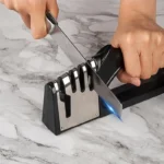 Kitchen 4 Segment Knife Sharpener Multifunctional Portable Non-slip Base Knife Sharpener Household Kitchen Gadgets Accessories