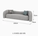 nordic living room Sofas minimalist lazy luxury europe Sofas family white salas y sofas muebles elegantes modernos Furniture - Image 7
