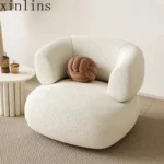 nordic living room Sofas minimalist lazy luxury europe Sofas family white salas y sofas muebles elegantes modernos Furniture - Image 4