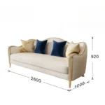 Classic Waterprof Sofa Designer Adults Romantic Cushion Sofa Elegant Living Room Muebles Para Habitacion Home Accessories - Image 5