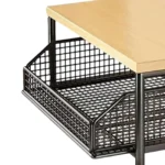 Kitchen Microwave Rack Storage Box Drawer Space Saving Countertop Storage Rack Suitable for Appliances Tableware - Image 3