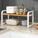 Kitchen Layered Shelves Countertop Cabinets Telescopic Storage Rack Pot Rack Table Top Kitchen Utensils Seasoning Shelf - Image 2