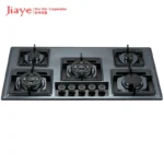 Home Kitchen Appliance Built In 5 Burners Black Stainless Steel Gas Hob Stove - Image 8