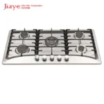 Home Kitchen Appliance Built In 5 Burners Black Stainless Steel Gas Hob Stove - Image 7
