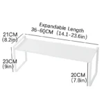 Kitchen Storage Rack under the Sink, Layered Shelf in the Cabinet, Countertop, Extendable Cabinet, Dish Storage Rack for Home Use - Image 8