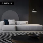 Modern fabric sofa home living room large apartment Nordic modern simple large living room high-end entry Lux sofa
