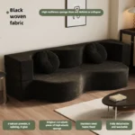 French Fabric Folding Living Room Sofas Small Apartment Compression Sofas Designer Creative Sofas for Living Room Lazy Sofa Bed - Image 10