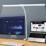 LED Desk Lamp Double/Single Head Architect Desk Lamps Office Eye-Caring Desk Light Stepless Dimmable Adjustable Gooseneck Lamp - Image 7