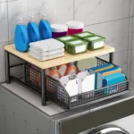 Kitchen Storage Rack Standing Shelf with Drawer for Fruits Vegetables Microwave Oven Pots Dishes Spices Organizer Home Apartment - Image 2