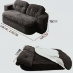 European Classic Living Room Sofas Multifunctional Upholstered Simple Design Living Room Sofas Boneless Comfy Canapé Furniture - Image 14