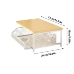 Kitchen Storage Rack Standing Shelf with Drawer for Fruits Vegetables Microwave Oven Pots Dishes Spices Organizer Home Apartment - Image 7