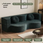 French Fabric Folding Living Room Sofas Small Apartment Compression Sofas Designer Creative Sofas for Living Room Lazy Sofa Bed - Image 7