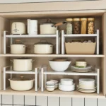 Kitchen Storage Rack under the Sink, Layered Shelf in the Cabinet, Countertop, Extendable Cabinet, Dish Storage Rack for Home Use