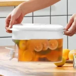 Fridge Drink Dispenser 2.8L Large Capacity Cold Water Kettle with Faucet Iced Beverage Dispenser Refrigerator With faucet - Image 4
