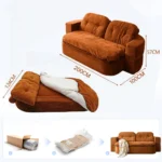 European Classic Living Room Sofas Multifunctional Upholstered Simple Design Living Room Sofas Boneless Comfy Canapé Furniture - Image 10