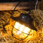 LED Camping Lamp Retro Hanging Lamp Portable Stepless Dimming Camping Light Waterproof Rechargeable Outdoor Light Lantern - Image 3