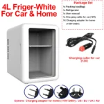 4L Mini Beauty Fridge with Warm & Cool Mode Portable Skincare Refrigerator for Bedroom Car  Compact Cosmetic Cooler Keep Fresh - Image 8