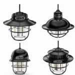 LED Camping Lamp Retro Hanging Lamp Portable Stepless Dimming Camping Light Waterproof Rechargeable Outdoor Light Lantern - Image 6