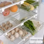 Fridge Organizer Fruit Egg Refrigerator Storage Rack Under-shelf Refrigerator Drawer Box Fresh-keeping Kitchen Organizer - Image 3