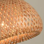 Bamboo Lantern Pendant Lamp Natural Rattan Wicker E27 LED Chandeliers Hand-Woven Lampshades Lighting Fixture Hanging Light - Image 5