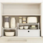 Kitchen Storage Rack under the Sink, Layered Shelf in the Cabinet, Countertop, Extendable Cabinet, Dish Storage Rack for Home Use - Image 6