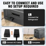 2025 Original 12/24V Solar Car Fridge Portable and Mobile Fridge for Car with Battery and Camping - Image 5