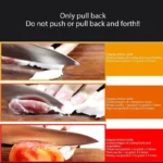 Kitchen 4 Segment Knife Sharpener Multifunctional Portable Non-slip Base Knife Sharpener Household Kitchen Gadgets Accessories - Image 4