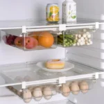Fridge Organizer Fruit Egg Refrigerator Storage Rack Under-shelf Refrigerator Drawer Box Fresh-keeping Kitchen Organizer - Image 2
