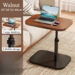 Adjustable height table - with wooden tabletop, portable sofa side table, suitable for coffee, office, and indoor/outdoor use - Image 10