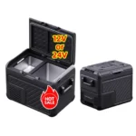 2025 Original 12/24V Solar Car Fridge Portable and Mobile Fridge for Car with Battery and Camping