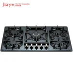 Home Kitchen Appliance Built In 5 Burners Black Stainless Steel Gas Hob Stove - Image 5