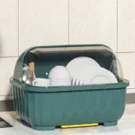 Kitchen Drain Cabinet With Lid, Bowl Box For Storing Dishes, Dishes, Tableware, Household Small Storage Rack, Chopsticks Storage - Image 5