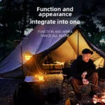 LED Camping Lamp Retro Hanging Lamp Portable Stepless Dimming Camping Light Waterproof Rechargeable Outdoor Light Lantern - Image 2