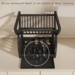 Kitchen Utensil Storage Rack, Desktop Double-Layer Dish Storage Rack, Kitchen Drain Rack That Saves Storage Space - Image 3