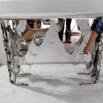 Classic Storage Entryways Table Exquisite Modern Simple Beauty Console Table Nordic Beauty Console Tafel Living Room Furniture - Image 12