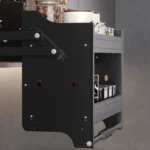 Kitchen Lifting Basket Cabinet Up and Down Buffer Open Door Kitchen Cabinet Storage Rack Seasoning Basket Kitchen Furniture - Image 4