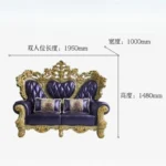 Classic Europe Sofas Armrest Comfortable Elegant Corner Sofas Romantic Double Cushion Sedie Da Soggiorno Home Decoration - Image 5