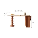 Mid Century Elegant Dining Tables With Cabinets Vintage Oval Tall Legs Dining Tables Rustic Foldable Столы Обеденные Furniture - Image 2