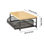 Kitchen Storage Rack Standing Shelf with Drawer for Fruits Vegetables Microwave Oven Pots Dishes Spices Organizer Home Apartment - Image 8