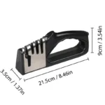 Kitchen 4 Segment Knife Sharpener Multifunctional Portable Non-slip Base Knife Sharpener Household Kitchen Gadgets Accessories - Image 5
