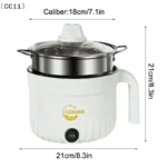 Mini Rice Cooker With Steamer Small Non Stick Hot Pot Multil Lutuan Ng Kanin 1.8L Cheap Rice Cooker Electric Heating Pot〔CC11〕 - Image 6
